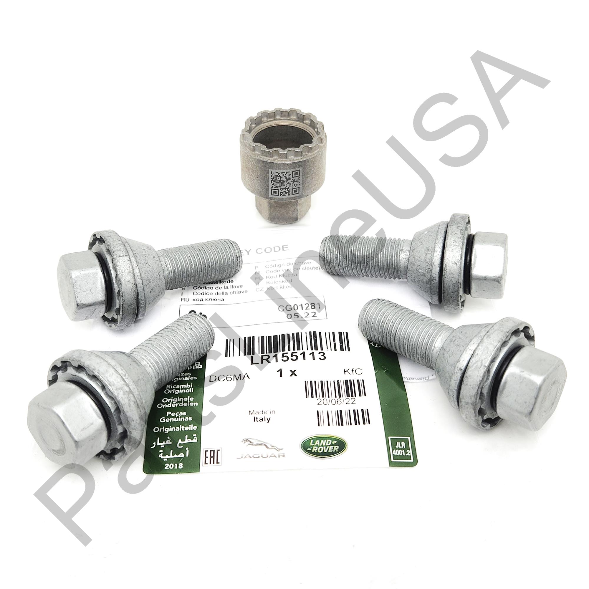 Picture of Genuine Land Rover Range Rover Sport 2023 Wheel Locks Nut Set LR155113